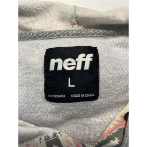 Neff Native Print Hoodie Women Large - Picture 5 of 5